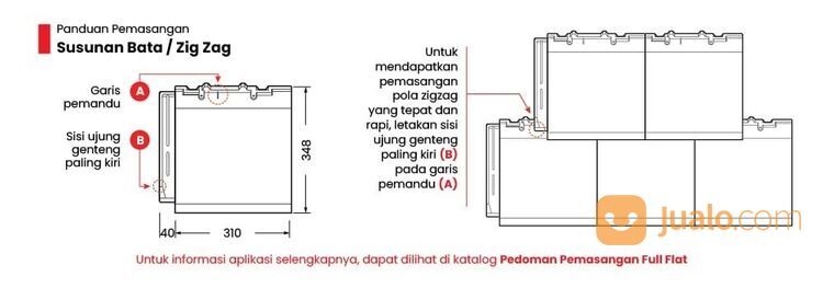 KANMURI GARNET FULL FLAT Genteng Keramik