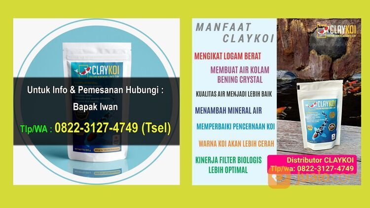 WA: 0895-7053-44-567, Pembersih Air Kolam Ikan Koi CLAYKOI di Blitar, Bogor