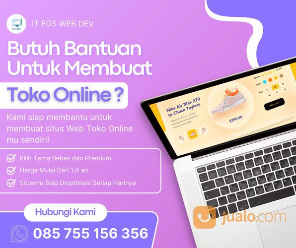 WA 085755156356 - Jasa Pembuatan Website Toko Online Samarinda