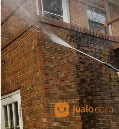 jasa bersih lumut tembok paving batu alam