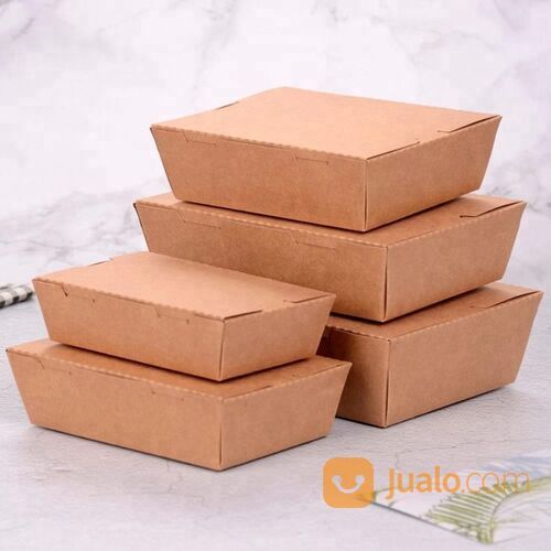 lunch box paper size S kemasan donat harga per 10