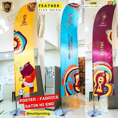 Flag Banner 5m-Flying Banner 5m-Beach Flag-Feather Flag-Sailflag-Feather Banner 5m