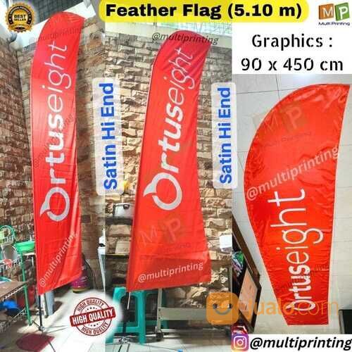 Flag Banner 5m-Flying Banner 5m-Beach Flag-Feather Flag-Sailflag-Feather Banner 5m