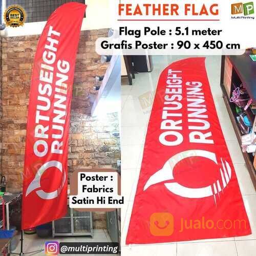 Flag Banner 5m-Flying Banner 5m-Beach Flag-Feather Flag-Sailflag-Feather Banner 5m