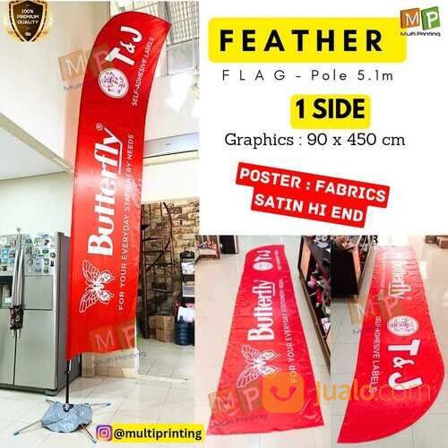 Flag Banner 5m-Flying Banner 5m-Beach Flag-Feather Flag-Sailflag-Feather Banner 5m