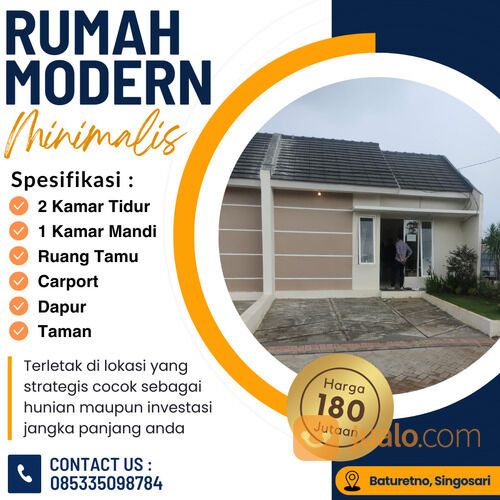 Rumah murah 100 jutaan lokasi di singosari malang