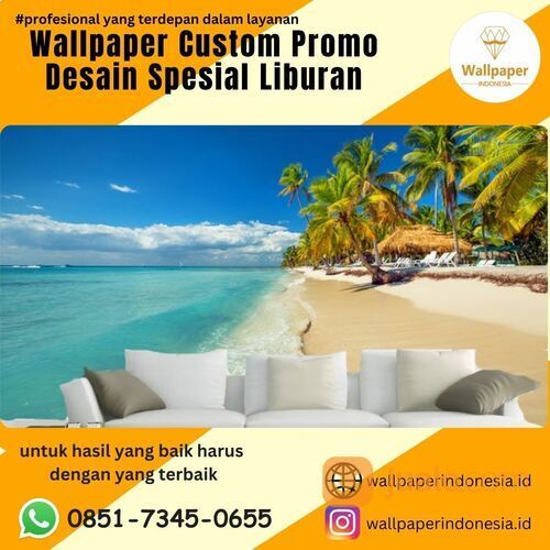 wallpaper custom promo desain spesial liburan