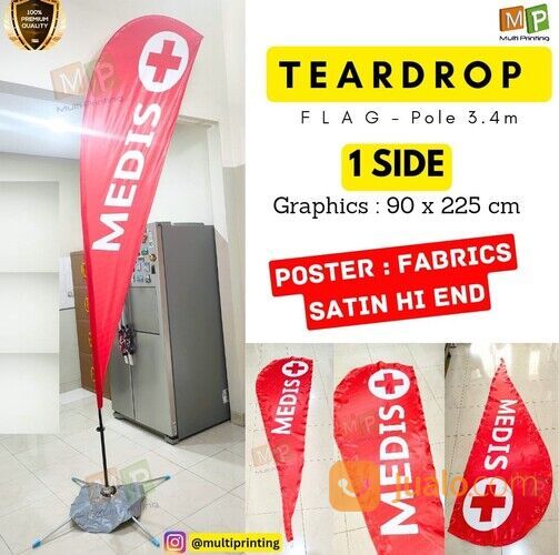 Flag Banner 3m-Flying Banner 3m-Beach Flag 3m-Teardrop Flag-Teardrop Banner