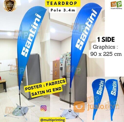 Flag Banner 3m-Flying Banner 3m-Beach Flag 3m-Teardrop Flag-Teardrop Banner