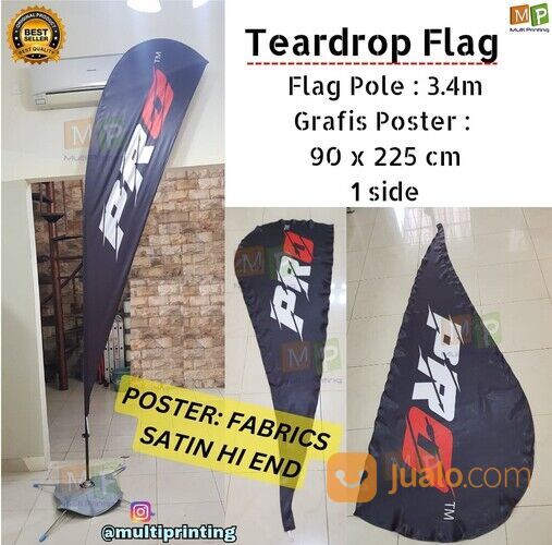 Flag Banner 3m-Flying Banner 3m-Beach Flag 3m-Teardrop Flag-Teardrop Banner