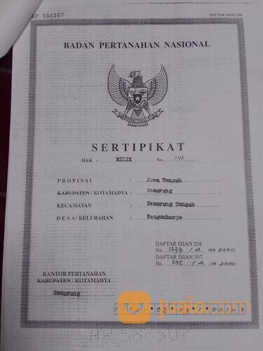 RUKO DEPAN ALUN ALUN PASAR JOHAR SEMARANG DI KAUMAN SEMARANG TENGAH