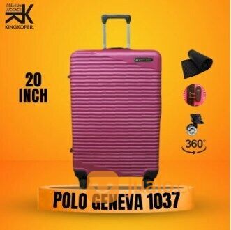 Koper Polo Geneva 1037 20 inch Ukuran kabin - cabin - Tas Travel - koper fiber hardcase