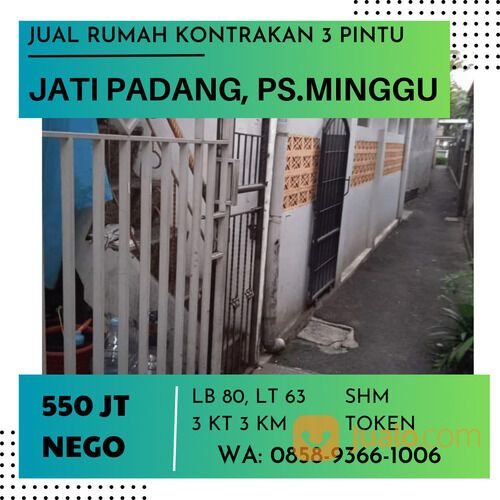Rumah Kontrakan Jakarta Selatan Jaksel Jati Padang Pasar Minggu Strategis Full Penghuni
