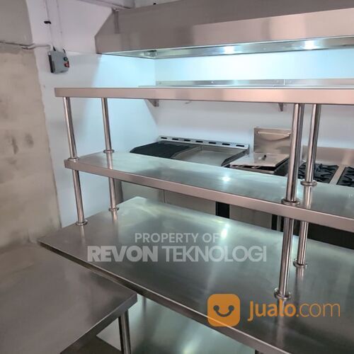 Meja Preparation stainless standar dapur komersil, restoran, hotel bisa custom di Surabaya