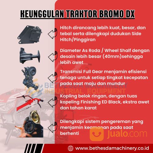 YANMAR BROMO DX mini Traktor Bajak Ladang / Sawah Mesin Diesel
