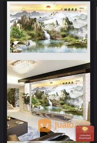 WA : 081232061705, wall banner dinding ruang tamu Blitar