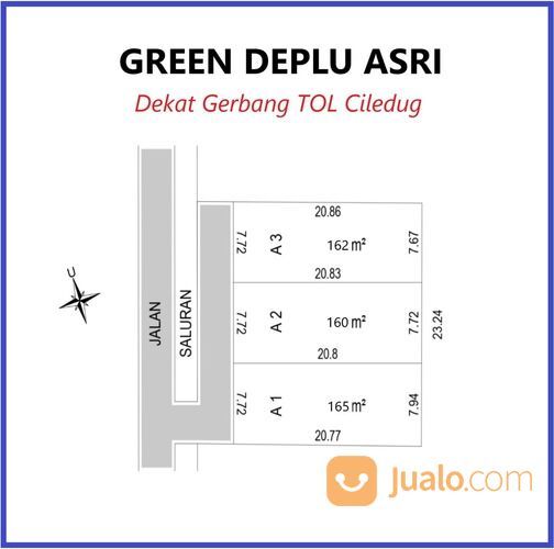 Tanah Strategis Dalam Perumahan Lembah Hijau Residence Dekat Tol Ciledug