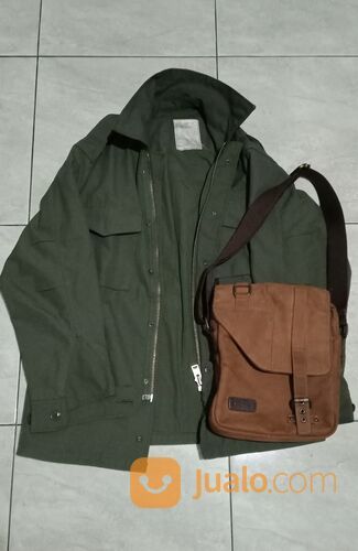 Jaket KOREAN ARMY ASLI DAN Tas LEE COOPER ASLI