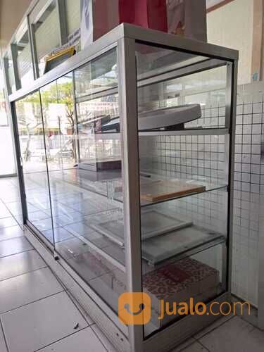 Etalase kaca bekas srationery