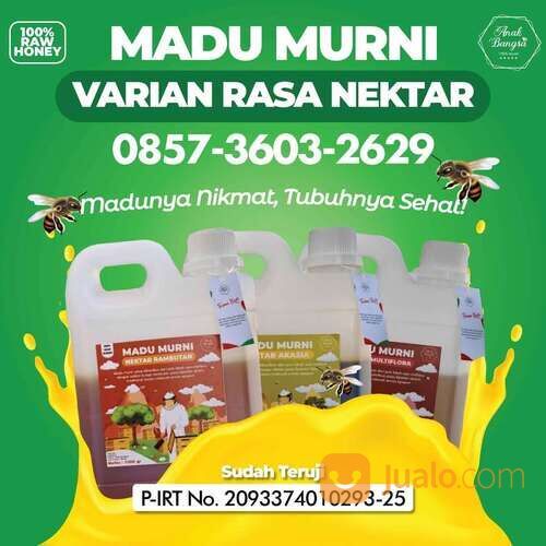 Supplier Madu Murni Nektar Varian Rasa Kualitas Terbaik, WA 0857-3603-2629