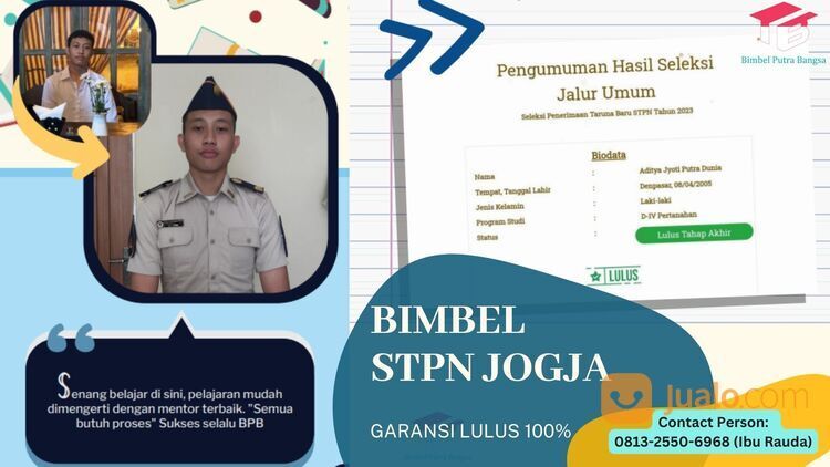 Tempat Kursus Masuk Sekolah Tinggi Pertanahan Nasional (STPN) Jogja Papua Barat NTT NTB