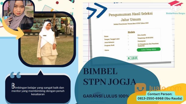 Tempat Kursus Masuk Sekolah Tinggi Pertanahan Nasional (STPN) Jogja Papua Barat NTT NTB