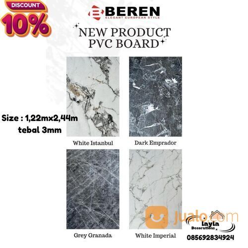 NEW !! DINDING MARMER DEKORASI TEBAL 3MM