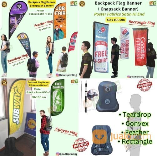 BACKPACK BANNER-TAS BENDERA-TAS LARI-VEST RUNNING-VEST LARI-PACER FLAG