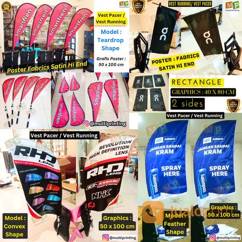 BACKPACK BANNER-TAS BENDERA-TAS LARI-VEST RUNNING-VEST LARI-PACER FLAG