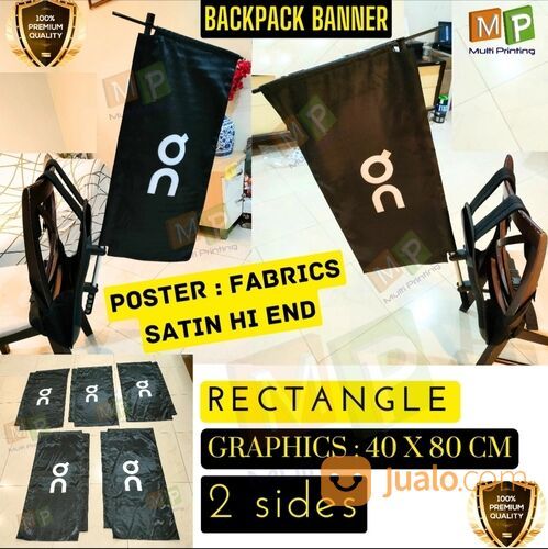 BACKPACK BANNER-TAS BENDERA-TAS LARI-VEST RUNNING-VEST LARI-PACER FLAG