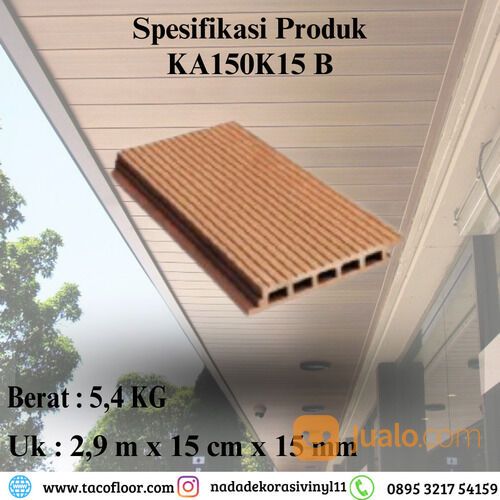 wpc cladding dinding | wpc plafon kayu asri KA150K15 B