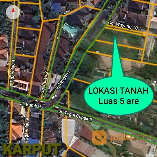 Tanah 5 are, Jl. Tengah I Bumbak Tegal Cupek Umalas Kerobokan Kuta Utara