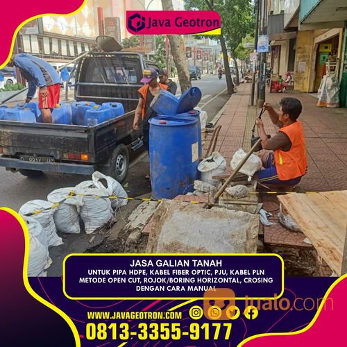 Boring Horizontal Manual Kabel PLN dan Kabel FIber Optic