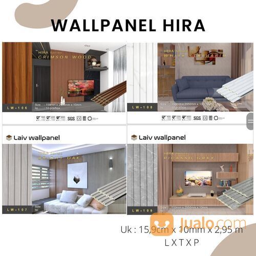 Wallpanel Laiv Wpc Tebal 1cm - Hira Series
