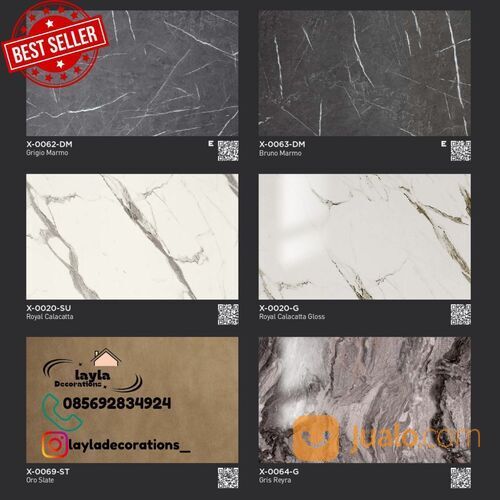 HPL TACO LAPISAN UNTUK FURNITURE MOTIF MARMER