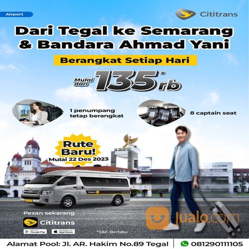 0812-9011-1105 WA, Cititrans Agen Travel Tegal