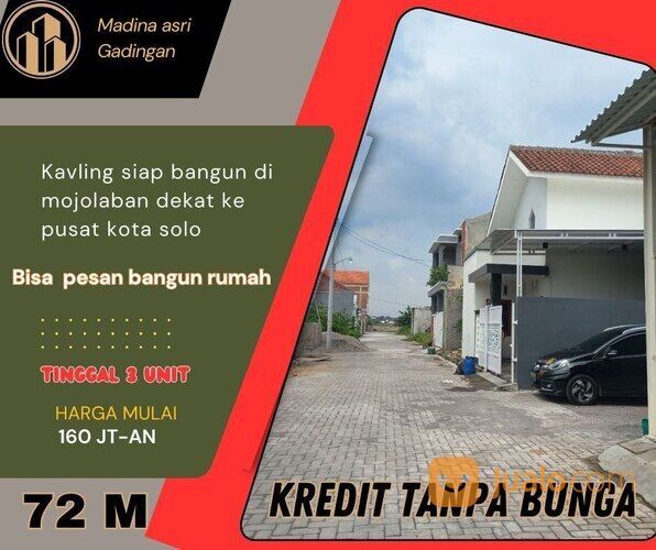 KAVLING SIAP BANGUN DEKAT LAPANGAN TORIYO DI TORIYO JOMBOR BENDOSARI SUKOHARJO