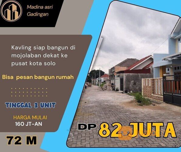 KAVLING SIAP BANGUN DEKAT LAPANGAN TORIYO DI TORIYO JOMBOR BENDOSARI SUKOHARJO