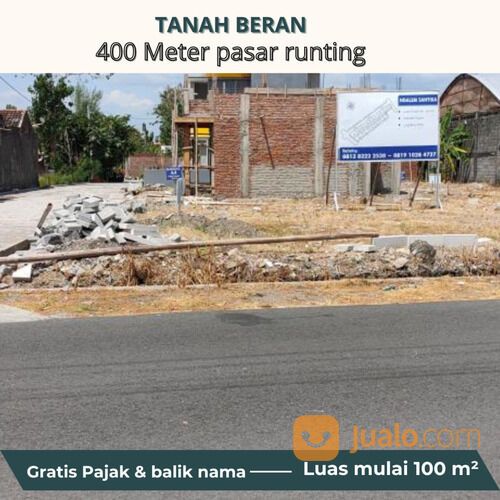 tanah beran tambaharjo,bisa cash tempo
