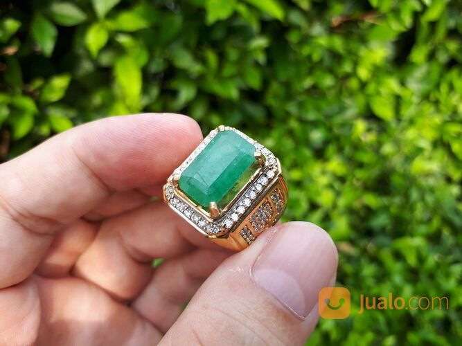 Batu Permata Natural Zamrud Emerald Beryl ZR016 Size Ideal Mewah