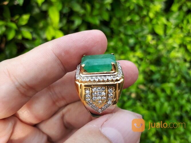 Batu Permata Natural Zamrud Emerald Beryl ZR016 Size Ideal Mewah