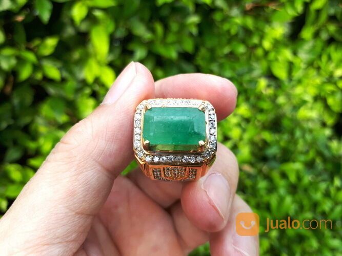 Batu Permata Natural Zamrud Emerald Beryl ZR016 Size Ideal Mewah