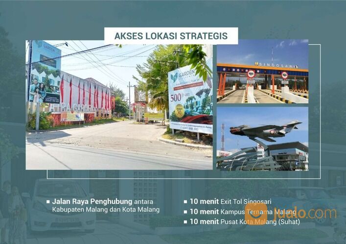 Rumah modern lokasi strategis di Garden Residence Karangploso