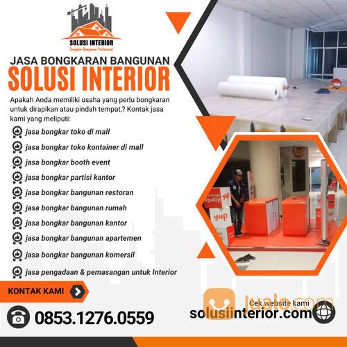 TERBAIK Jasa Bongkar Toko Kontainer di Mall, Call 0853-1276-0559