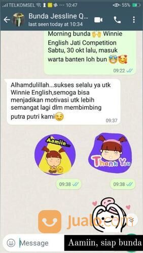 Kursus Bahasa Inggris untuk SD [Winnie English] Lokasi Jatiuwung dan Periuk Tangerang