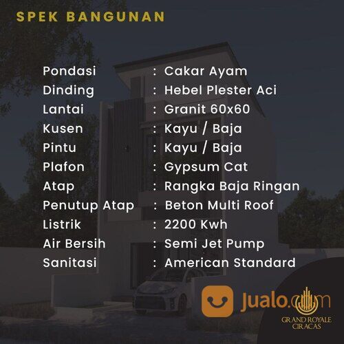 Rumah syariah deket tol dan stasiun lrt ciracas