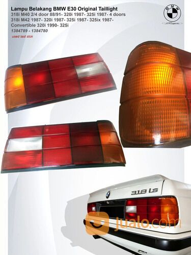 Lampu Belakang BMW E30 318i M40 Original Taillight 88-91 facelif R \ L