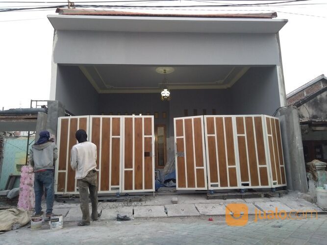 Pagar rumah minimalis / pagar conwood sidoarjo / pagar lipat tikung