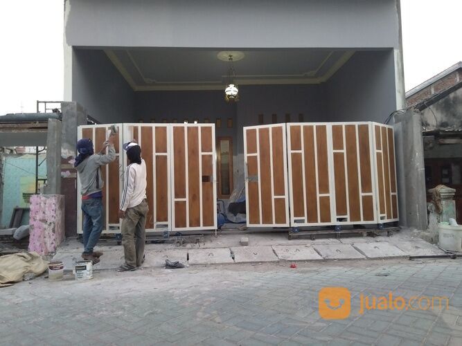 Pagar rumah minimalis / pagar conwood sidoarjo / pagar lipat tikung