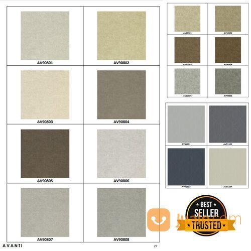 Wallpaper Dinding Polos Avanti - 5M2/Roll - Wallpaper Motif Jakarta